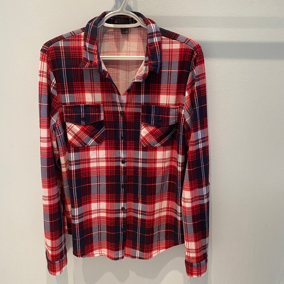 ‼️🚫SOLD🚫‼️ Streetwear Society • Long sleeve plaid button down - Picture 2 of 6